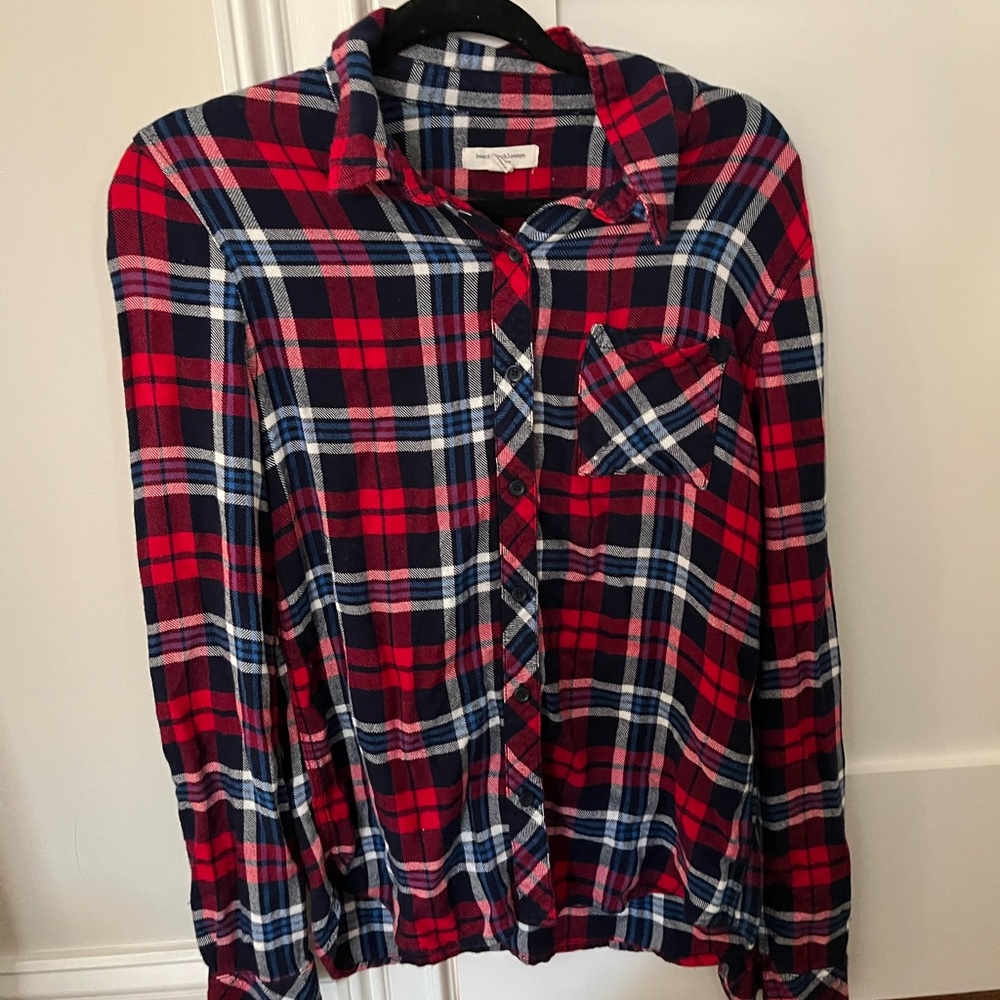 BeachLunchLounge Flannel Plaid Shirt